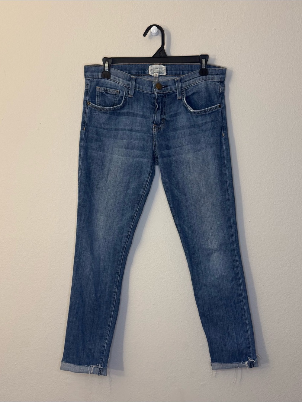 Current/Elliott The Rolled Skinny Blue Denim Jeans Size 29